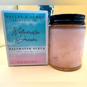 Dallas & James skincare co watermelon dream saltwater scrub w/ cloudberry